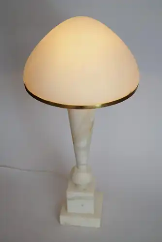 Einzelstück Art Deco Schreibtischleuchte "WHITE LIGHTS" Tischlampe Onyx
