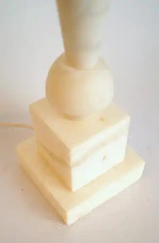 Einzelstück Art Deco Schreibtischleuchte "WHITE LIGHTS" Tischlampe Onyx