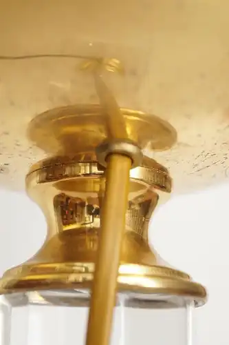 Art Deco Lampe Kugelleuchte Tischlampe "GOLDEN MOSAIC" Einzelstück Acryl Leuchte