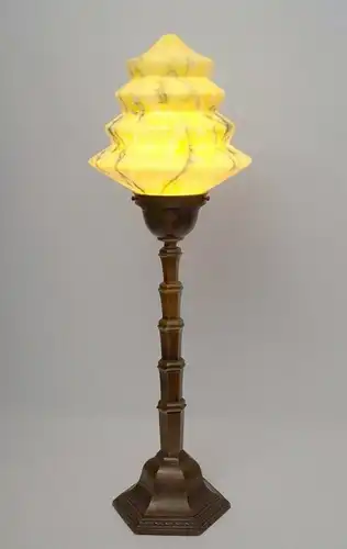 Art Déco Lampe Skyscraper Tischlampe "AMBER SKY" New York 1930 original