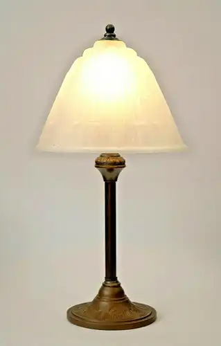 Design Unikat Art Déco Schreibtischleuchte Messinglampe Berliner Tischlampe