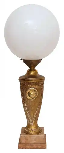 Große Jugendstil Prunkleuchte Tischlampe Schreibtisch Amphorenleuchte