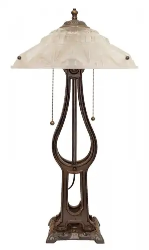 Art Déco Unikat "CHRYSLER WEIGHRIDGE" lampe de table lampe à éclairant Balance 1930