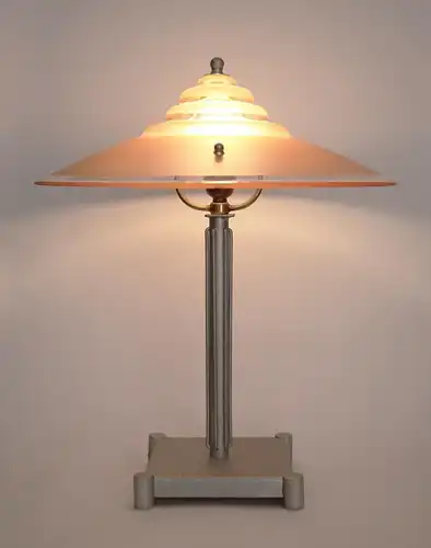 Art Déco Schreibtischleuchte "PINK POP" Unikat 1930 Tischlampe