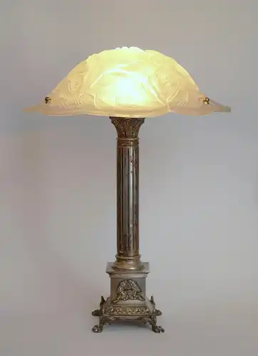 Art Déco Lampe Schreibtischleuchte Sammlerstück Messinglampe Leuchte