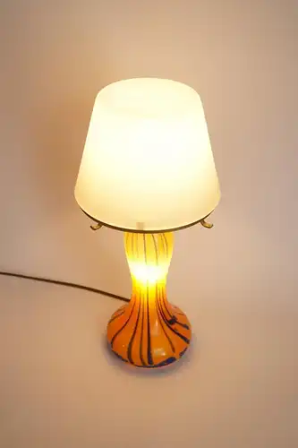 Design Glas Tischleuchte Einzelstück Unikat Pop Art Tischlampe Glaslampe