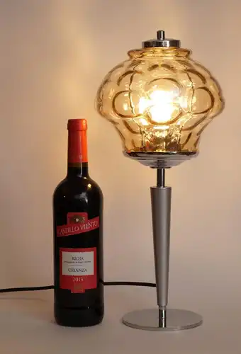 Design Unikat Art Deco Schreibtischleuchte "COGNAC LÉGER" Tischlampe Einzelstück