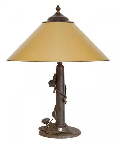Lampe de table "FLOWER TREE" forgée en français vers 1920