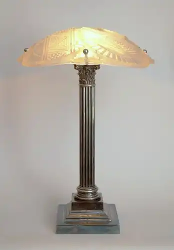 Art Deco Lampe Tischleuchte "EARTH PILLAR" Einzelstück Leuchte Unikat