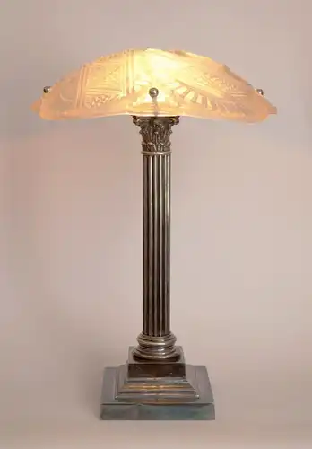 Art Deco Lampe Tischleuchte "EARTH PILLAR" Einzelstück Leuchte Unikat