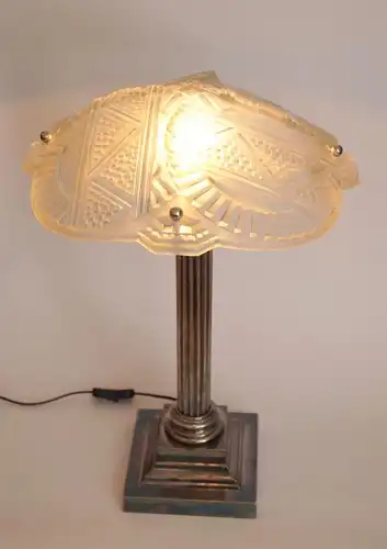 Art Deco Lampe Tischleuchte "EARTH PILLAR" Einzelstück Leuchte Unikat