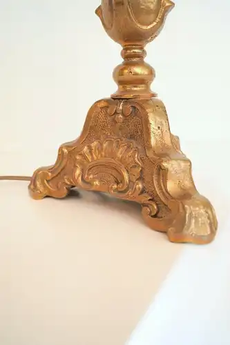 Unikate original Jugendstil Tischleuchte Messinglampe Schreibtisch 1920
