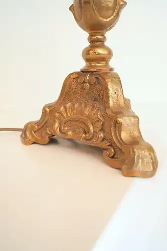 Unique bureau original Art Nouveau lampe de table en laiton 1920