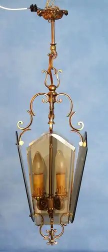 Magnifique lampe de style Art Nouveau suspension lampe plafond lampe au plafond au laiton