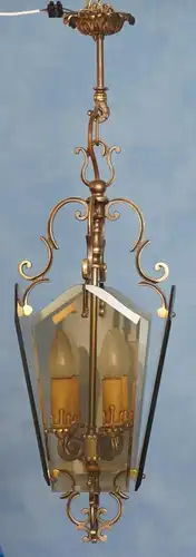 Elegante Jugendstil Hängeleuchte Deckenleuchte Flurleuchte Deckenlampe Messing