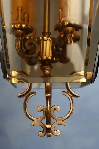 Elegante Jugendstil Hängeleuchte Deckenleuchte Flurleuchte Deckenlampe Messing