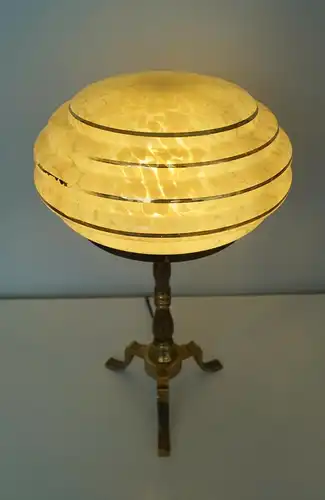 Klassische Art Déco Schreibtischleuchte Messinglampe Berlin Tischlampe