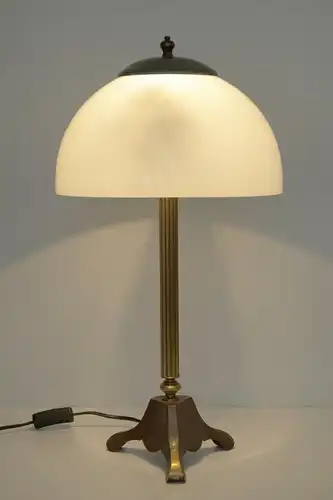 Wunderschöne Berliner Messinglampe Tischleuchte Lampe Schreibtischlampe