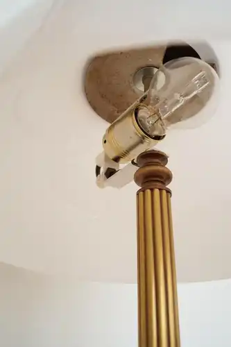 Wunderschöne Berliner Messinglampe Tischleuchte Lampe Schreibtischlampe