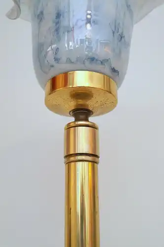 Unikat elegant Art Deco Messinglampe Berlin Tischlampe Tischleuchte Lampe Fluter
