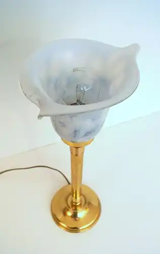Lampe de table lampe de bureau unique élégant Art Déco lampe en laiton Berlin lampe lampe flûte
