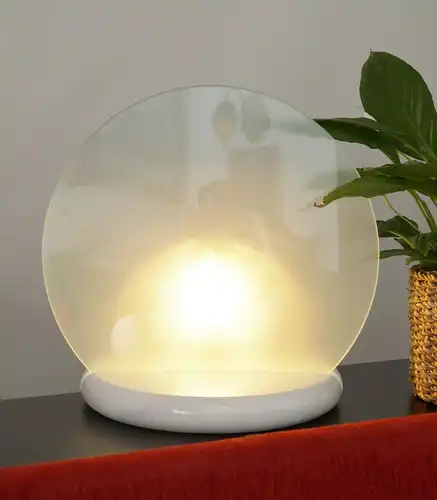 Lampe de design LED "THE CIRCLE" L'objet lumineux de marbre 1980 Lumières de sol