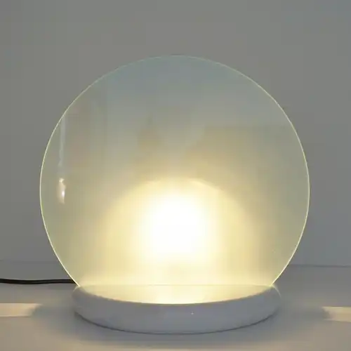 Lampe de design LED "THE CIRCLE" L'objet lumineux de marbre 1980 Lumières de sol