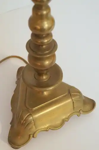 Très grand original lampe de table Art Nouveau laiton lampe salon 66 cm Bakelit