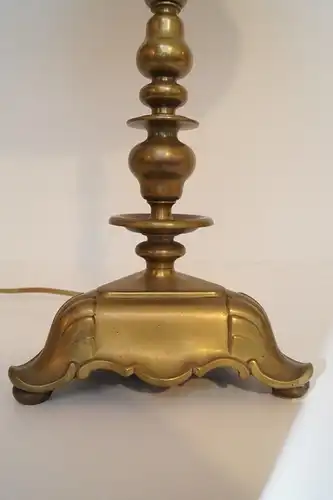 Très grand original lampe de table Art Nouveau laiton lampe salon 66 cm Bakelit