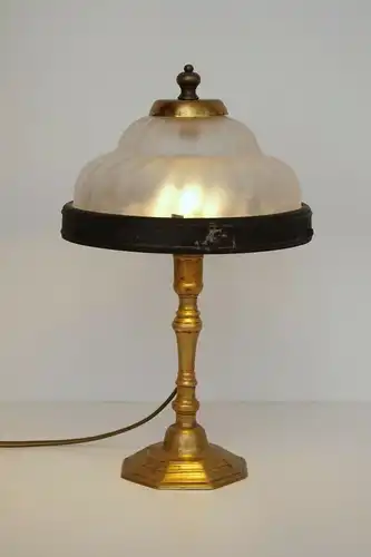 Unikate original Jugendstil Tischlampe Messinglampe Tischleuchte