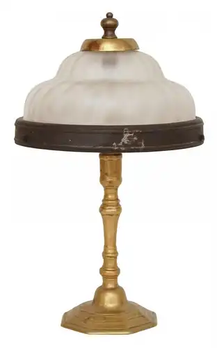 Unikate original Jugendstil Tischlampe Messinglampe Tischleuchte