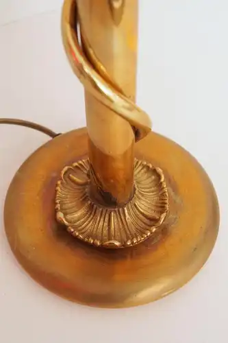 Wunderschöne 70er Jahre Design Messing Salon Tischlampe Schreibtischleuchte
