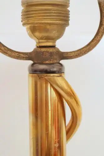 Wunderschöne 70er Jahre Design Messing Salon Tischlampe Schreibtischleuchte