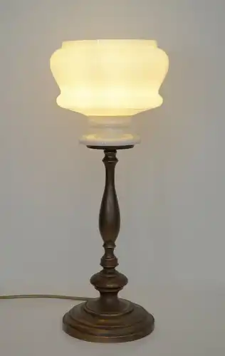 Unikat Klassische Jugendstil Art Deco Tischlampe Leuchte Messing Messinglampe