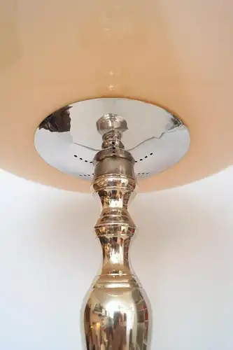 Art Deco Lampe Tischleuchte Tischlampe "SPACE NEEDLE" Chrom Bauhaus 60cm