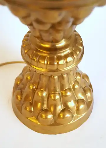 Art Deco Lampe Jugendstil Messinglampe "SUNFLOWERS" Landhaus Tischlampe