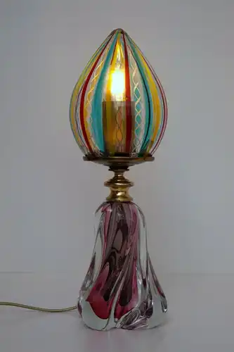 Unikate Designer Tischlampe Künstler Tischleuchte Bleikristal Lampe