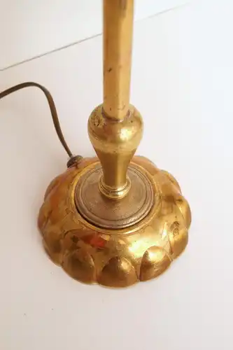 Schöne Messinglampe Berlin Unikat Tischlampe Schreibtisch Schusterschirm