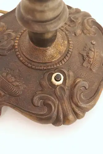 Lampe de table Art Nouveau Flûter laiton Berlin 1920