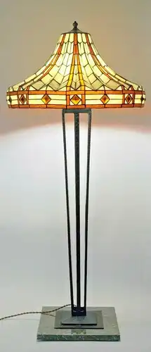 Art Deco Lampe Stehlampe Stehleuchte Salonlampe prunkvoll Tiffany