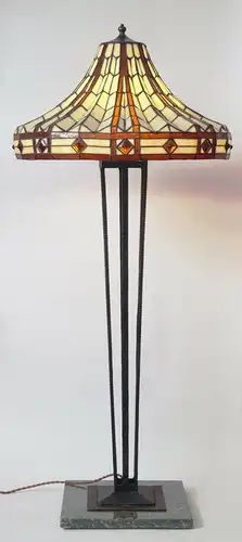Art Deco Lampe Stehlampe Stehleuchte Salonlampe prunkvoll Tiffany