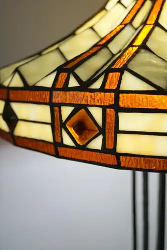 Unicat pièce de collection Art Déco Lampe debout Lumières de salons splendeur Tiffany