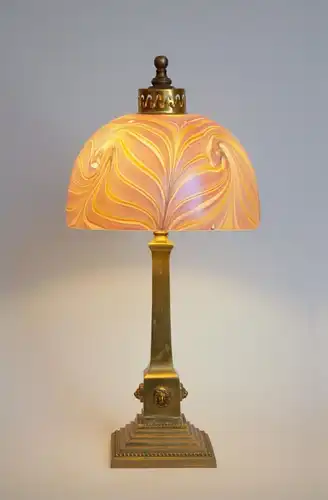 Lampe de bureau "DAZZLING PEARL" Garantie Unikat Art Nouveau