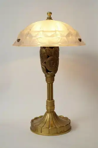 Art Deco Tischlampe Hettier Vincent Muller Frankreich