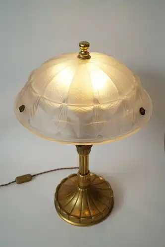 Art Deco Tischlampe Hettier Vincent Muller Frankreich