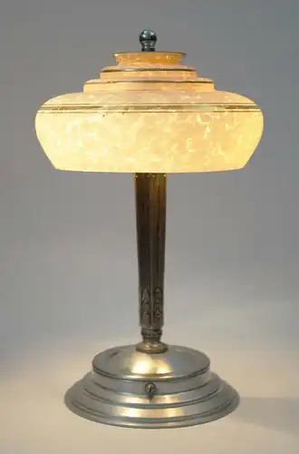Art Deco Lampe Tischlampe "ST. LOUIS" Messinglampe Berlin Tischleuchte