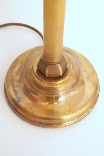 Art nouveau lampe en laiton pièce unique lampe de bureau pièce de collection