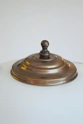 Grande lampe de table Art Nouveau peinte à la main "BAVARIA BLUE" Bronze Unikat