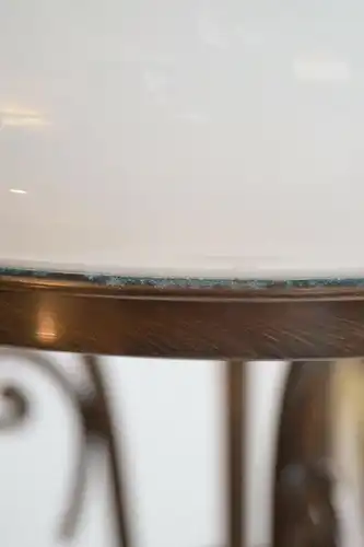 Grande lampe de table Art Nouveau peinte à la main "BAVARIA BLUE" Bronze Unikat