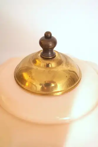 Wunderschöne Wiener Jugendstil Kaffeehausleuchte Messinglampe Tischlampe